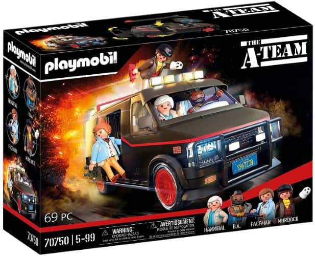 Furgoneta Playmobil Equipo A en su caja