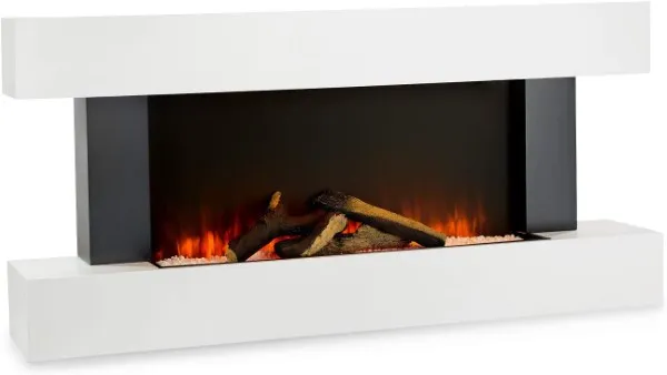 Chimenea eléctrica moderna Klarstein con efecto leña