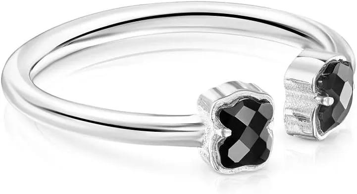 Tous anillo de plata y onix colección Mini Color
