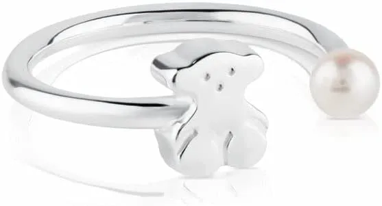 Anillo Tous plata y perlas colección Sweet Dolls