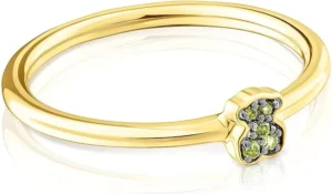 Anillo de plata vermeil con osito Tous nueva colección New Motif